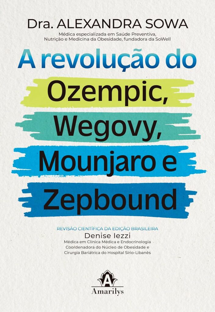 Capa do livro A Revolução do Ozempic, Wegovy, Mounjaro e Zepbound, anúncio de afiliado na barra lateral.